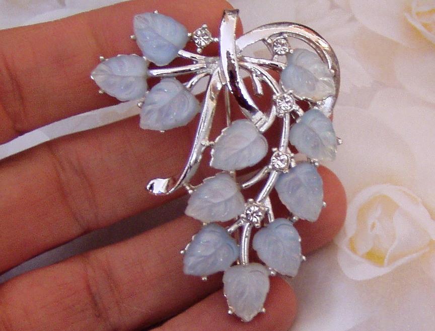 Coro Fruit Salad Brooch Pale Blue Coro Fruit Salad Brooch Pale Blue