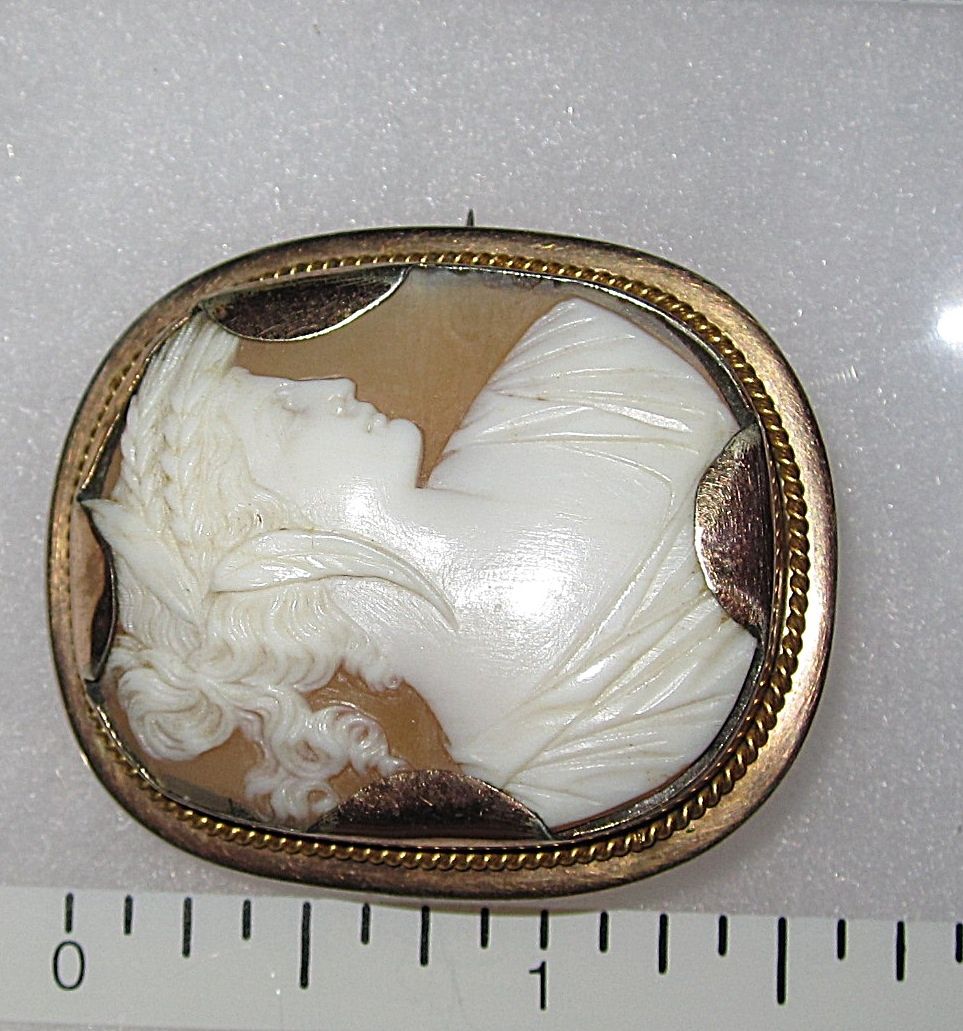 Fine Carved Shell Cameo Demeter Fine Carved Shell Cameo Demeter