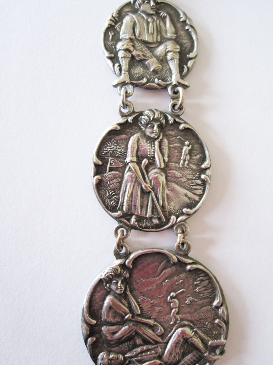 Art Nouveau Golfer Fob Must See Art Nouveau Golfer Fob Must See