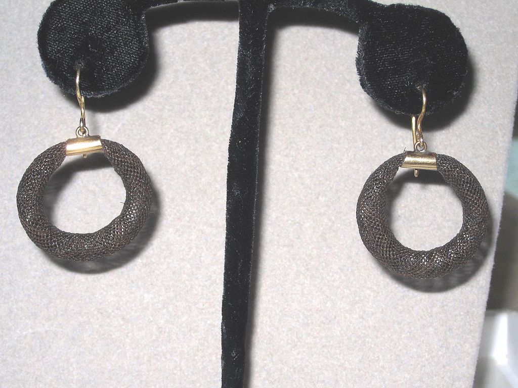 Victorian Hair Earrings Lovely Victorian Hair Earrings Lovely