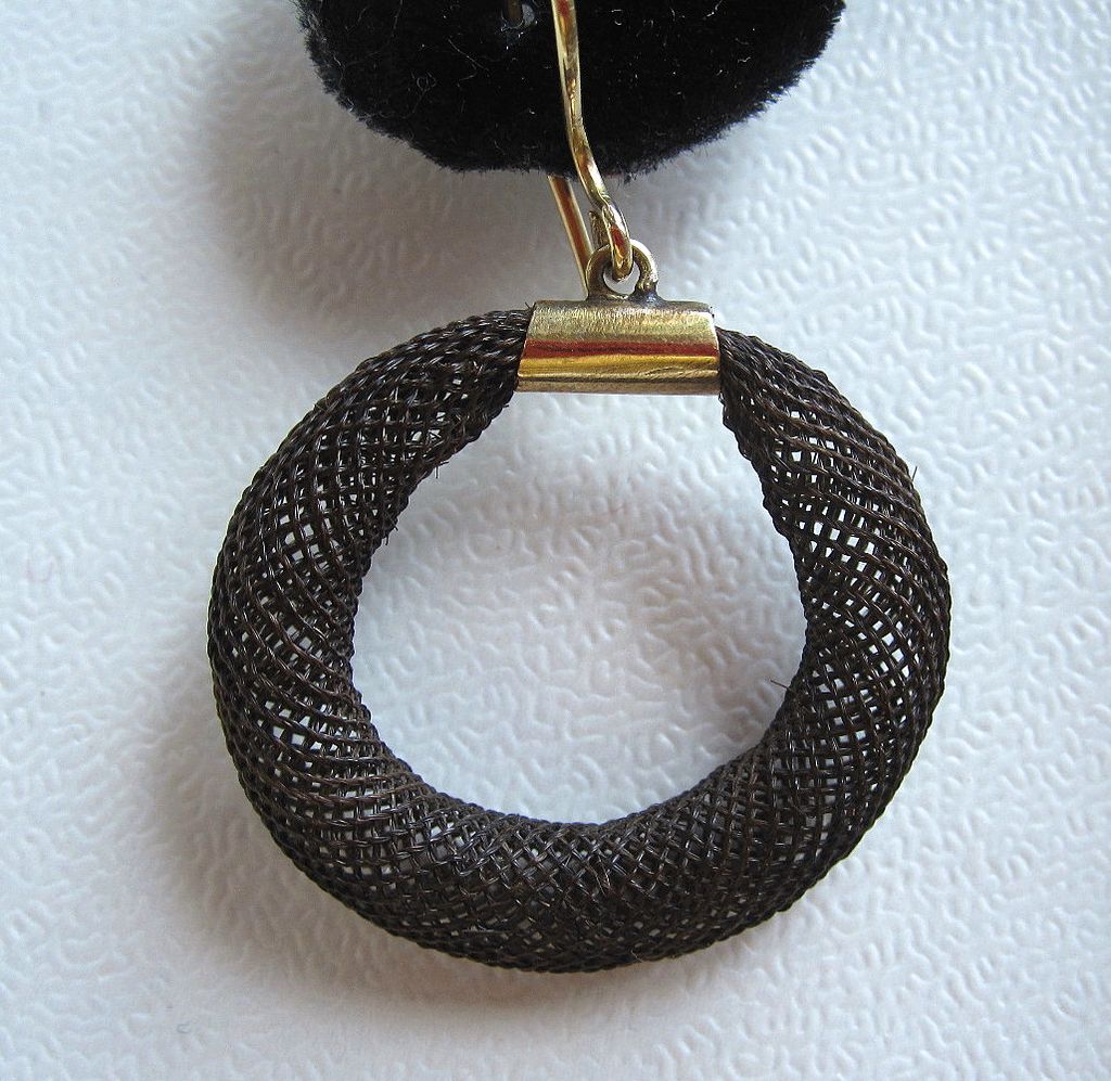 Victorian Hair Earrings Lovely Victorian Hair Earrings Lovely
