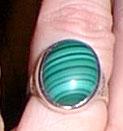 Vintage Silver Malachite Ring Vintage Silver Malachite Ring