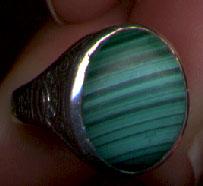 Vintage Silver Malachite Ring Vintage Silver Malachite Ring
