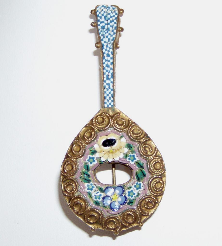 Vintage Mosaic Pin Mandolin Vintage Mosaic Pin Mandolin