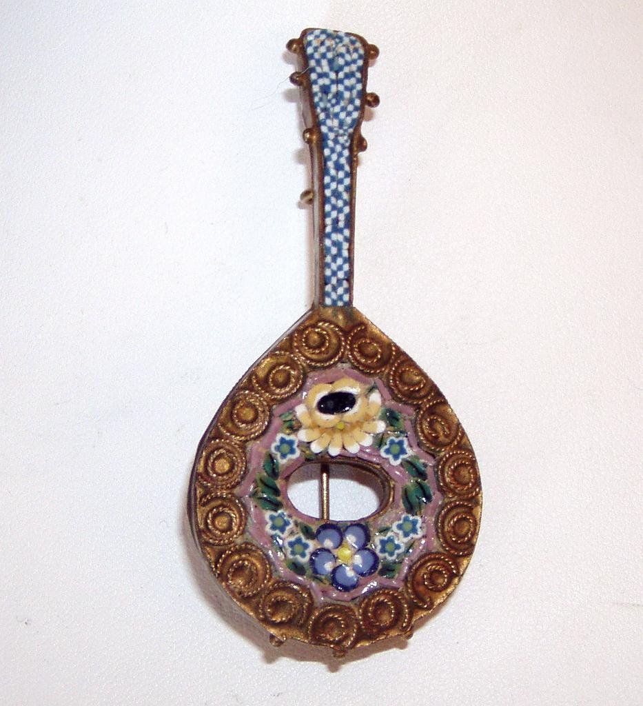 Vintage Mosaic Pin Mandolin Vintage Mosaic Pin Mandolin