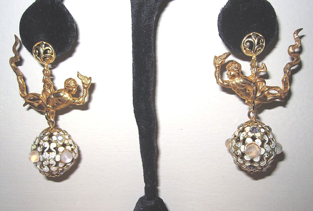 Earrings Made From Vintage Parts Earrings Made From Vintage Parts