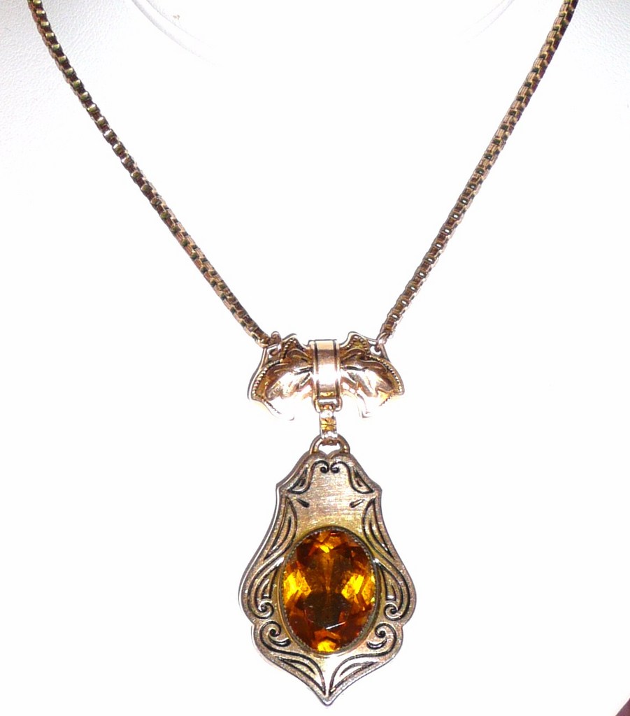 Victorian Revival Necklace Ornate Pendant Victorian Revival Necklace Ornate Pendant