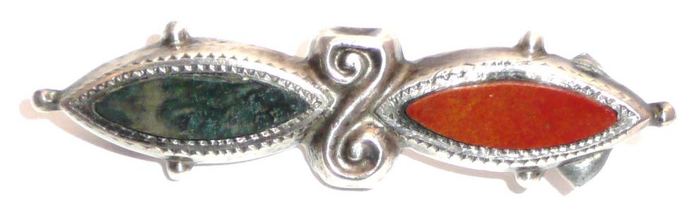 Victorian Scottish Bar Pin Jasper and Agate Victorian Scottish Bar Pin Jasper and Agate