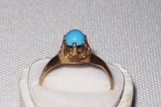 Victorian Turquoise Ring 14K Rose Gold Victorian Turquoise Ring 14K Rose Gold