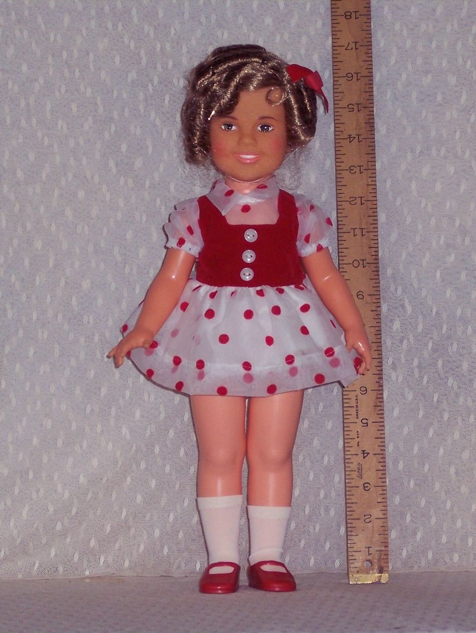 Shirley Temple by Ideal Toys for Montgomery Wards. Shirley Temple by Ideal Toys for Montgomery Wards.