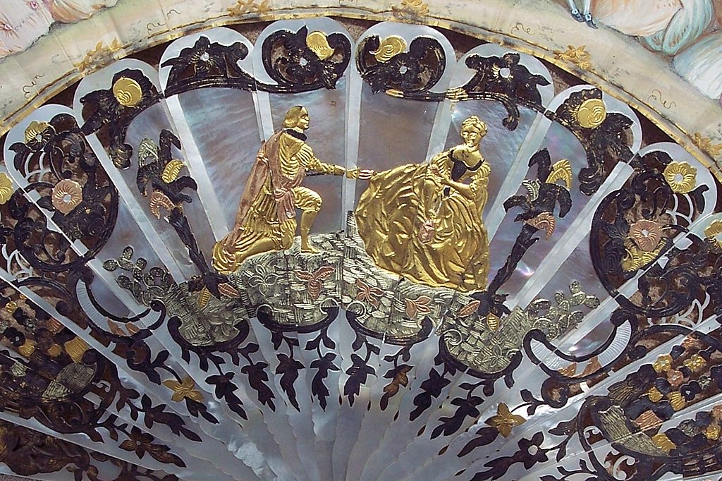 Antique 19 Century Spanish Hand Fan Antique 19 Century Spanish Hand Fan
