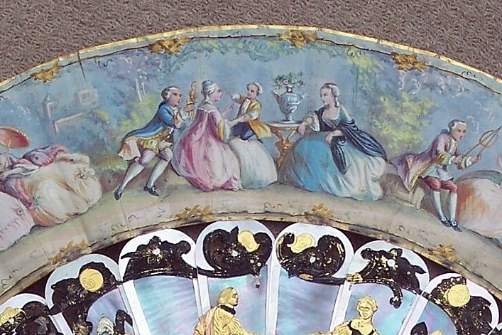 Antique 19 Century Spanish Hand Fan Antique 19 Century Spanish Hand Fan