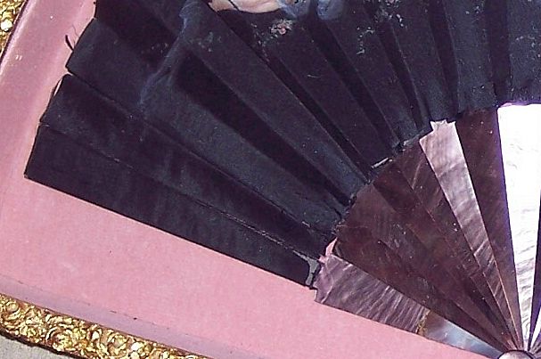 Antique 19th Century Victorian Hand Fan - Signed Antique 19th Century Victorian Hand Fan - Signed
