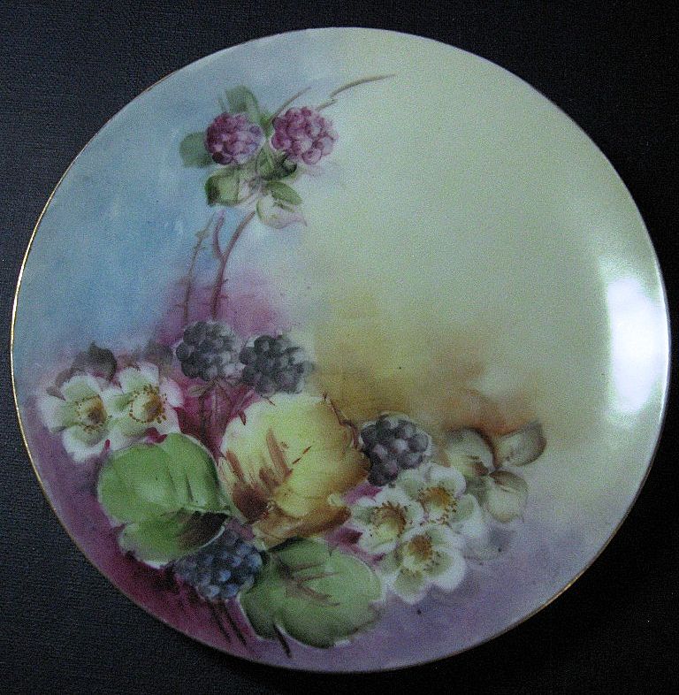 J. & C. Bavaria Floral Design Small Cabinet Plate J. & C. Bavaria Floral Design Small Cabinet Plate