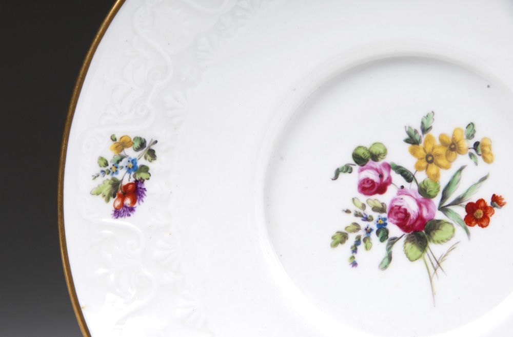 1820 Spode Chocolate Cup, Cover, And Stand 1820 Spode Chocolate Cup, Cover, And Stand