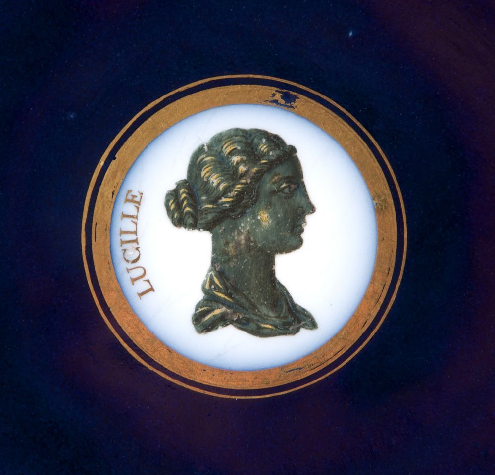 French Sevres Porcelain 1801-03 Fond Ecaille Plate, Assietee Unie French Sevres Porcelain 1801-03 Fond Ecaille Plate, Assietee Unie