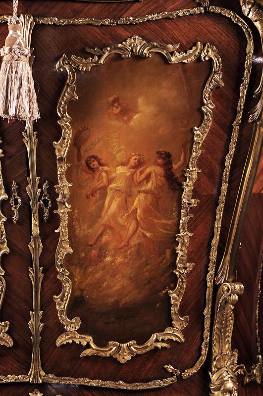 19th C. Louis XV Kingwood Side Cabinet Fitted With Bronze Mounts 19th C. Louis XV Kingwood Side Cabinet Fitted With Bronze Mounts