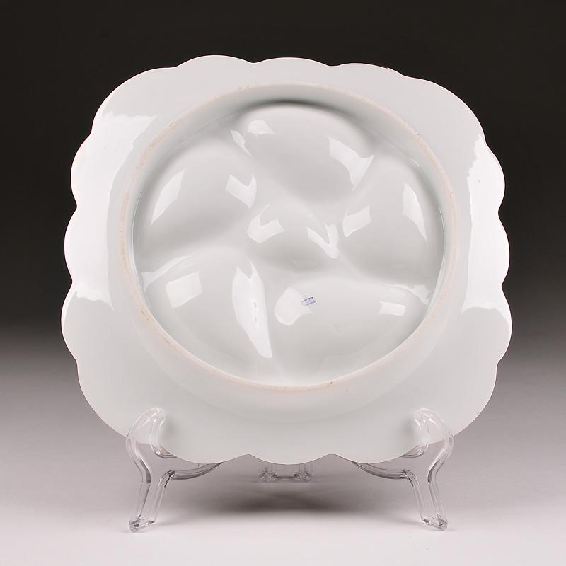 Fischer & Mieg Beehive Marked Oyster Plate, (1853-73) Fischer & Mieg Beehive Marked Oyster Plate, (1853-73)