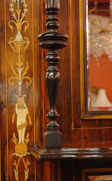 Late Victorian Rosewood and Inlaid Side Cabinet Late Victorian Rosewood and Inlaid Side Cabinet