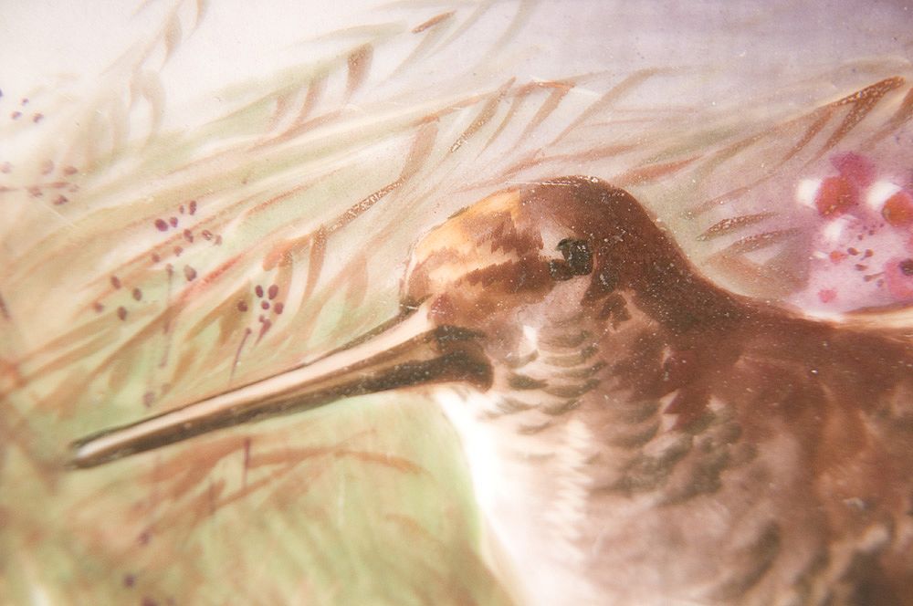 Lazeyras, Rosenfeld, & Lehman Limoges Game Bird HP Wall Plate Lazeyras, Rosenfeld, & Lehman Limoges Game Bird HP Wall Plate