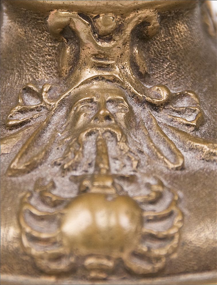 French Empire Style Bronze Encrier or Inkwell French Empire Style Bronze Encrier or Inkwell