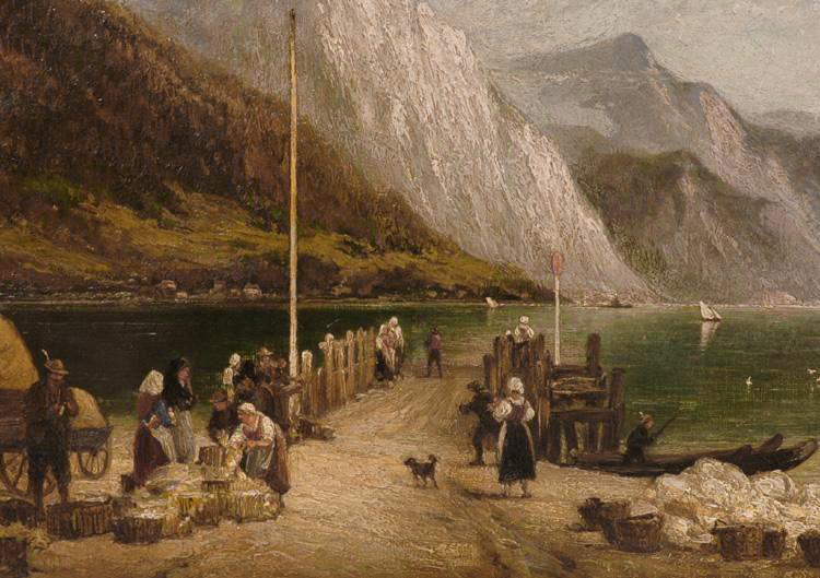 19th C. O/C by Cornelius Christian Dommelshuizen, "Landing Plots" 19th C. O/C by Cornelius Christian Dommelshuizen, "Landing Plots"