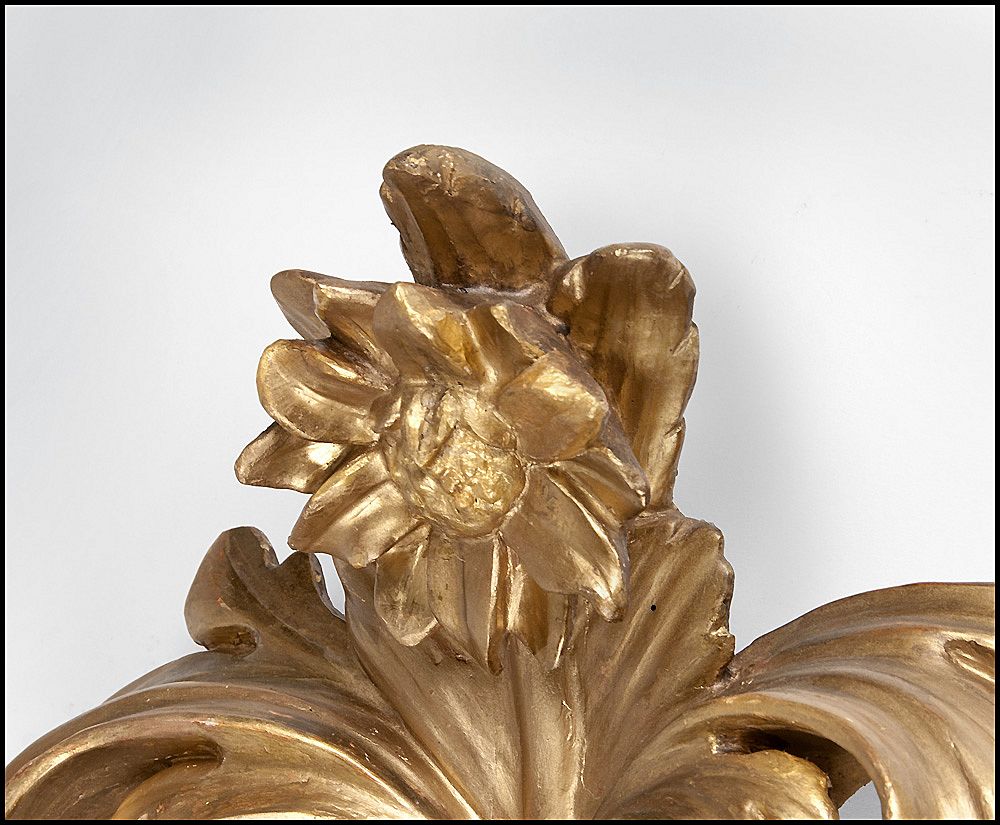 Early 19th C. Florentine Scrolled Giltwood Mirror Early 19th C. Florentine Scrolled Giltwood Mirror