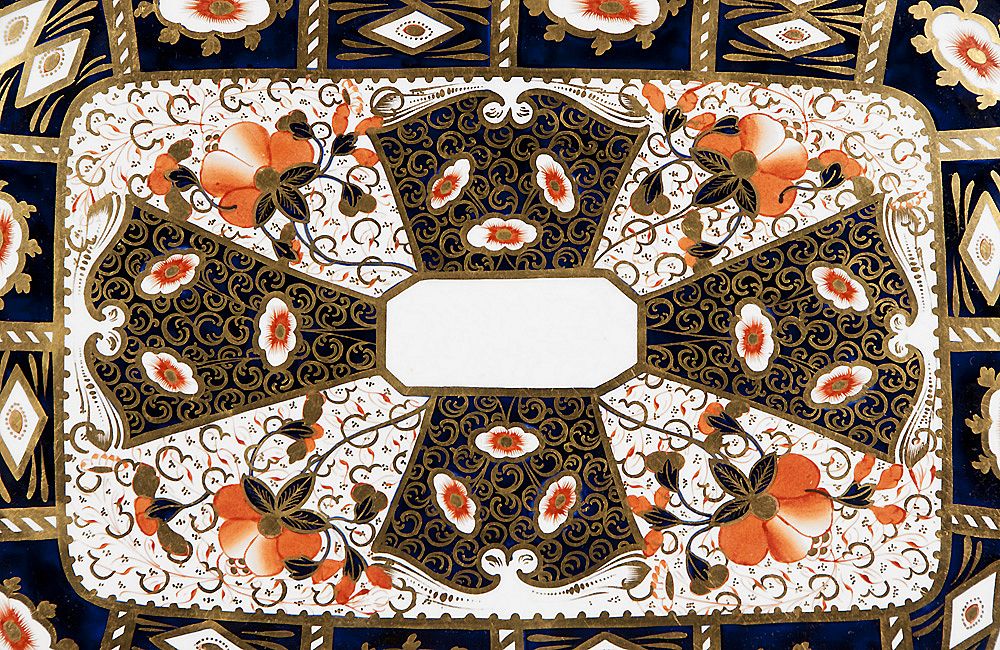 19th C. Davenport Imari Decorated Tea Tray 19th C. Davenport Imari Decorated Tea Tray