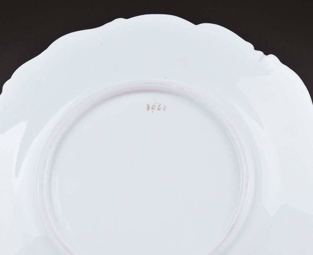 1830-50 Set of 8 English Hand Painted Dessert Plates 1830-50 Set of 8 English Hand Painted Dessert Plates