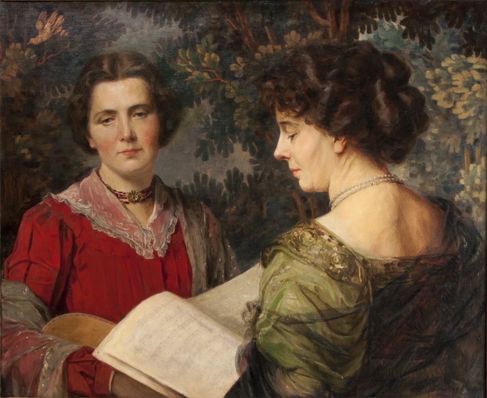 Late 19th C. Pastoral Oil On Canvas by Franz Ondrusek Late 19th C. Pastoral Oil On Canvas by Franz Ondrusek