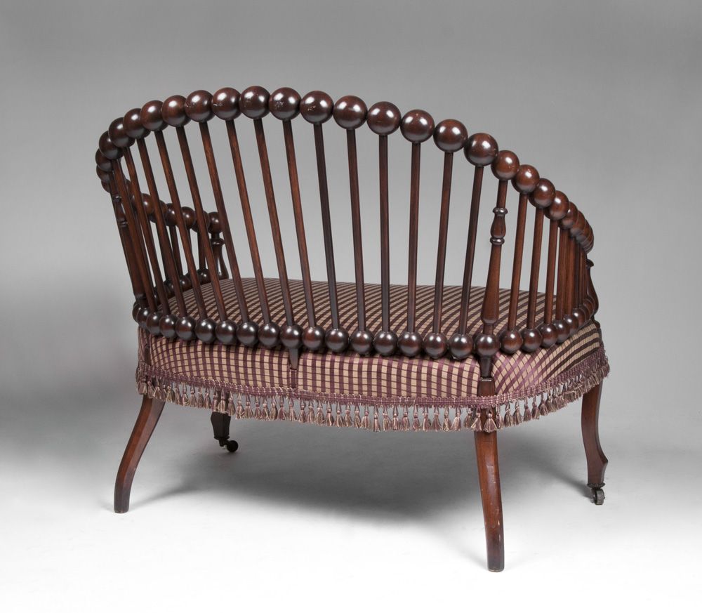 1890 George Hunzinger Lollipop Settee 1890 George Hunzinger Lollipop Settee