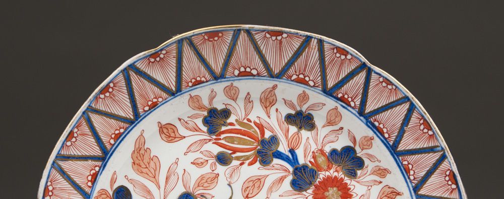Pr. Of Rare 1795 William And John Turner Porcelain Imari Plates Pr. Of Rare 1795 William And John Turner Porcelain Imari Plates