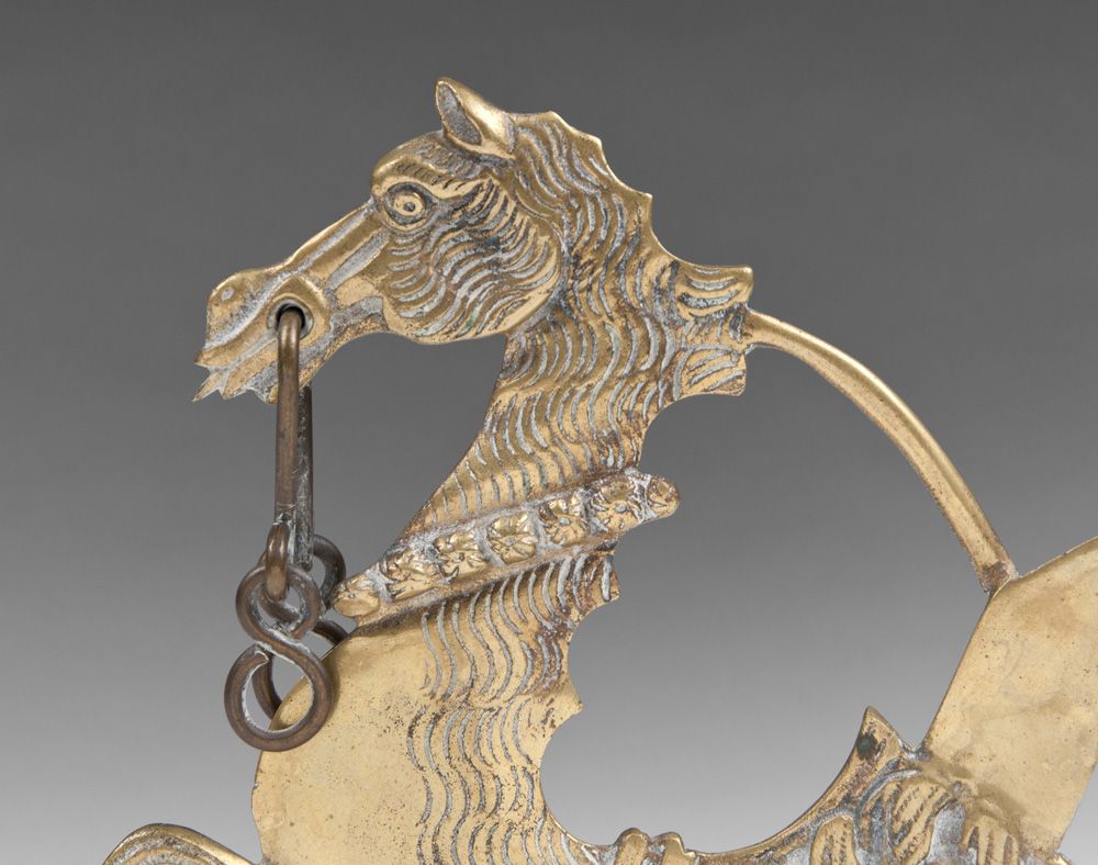 Pair of Bronze Venetian Gondola Cavallis or Sea Horses Pair of Bronze Venetian Gondola Cavallis or Sea Horses
