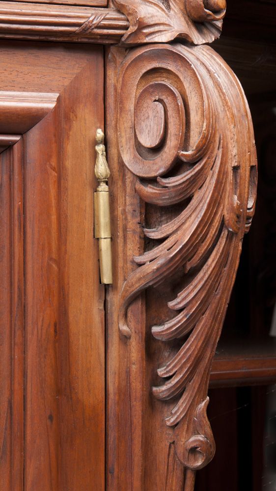Late 19th C. Louis XV French Provincial Highly Carved Sideboard Buffet Late 19th C. Louis XV French Provincial Highly Carved Sideboard Buffet