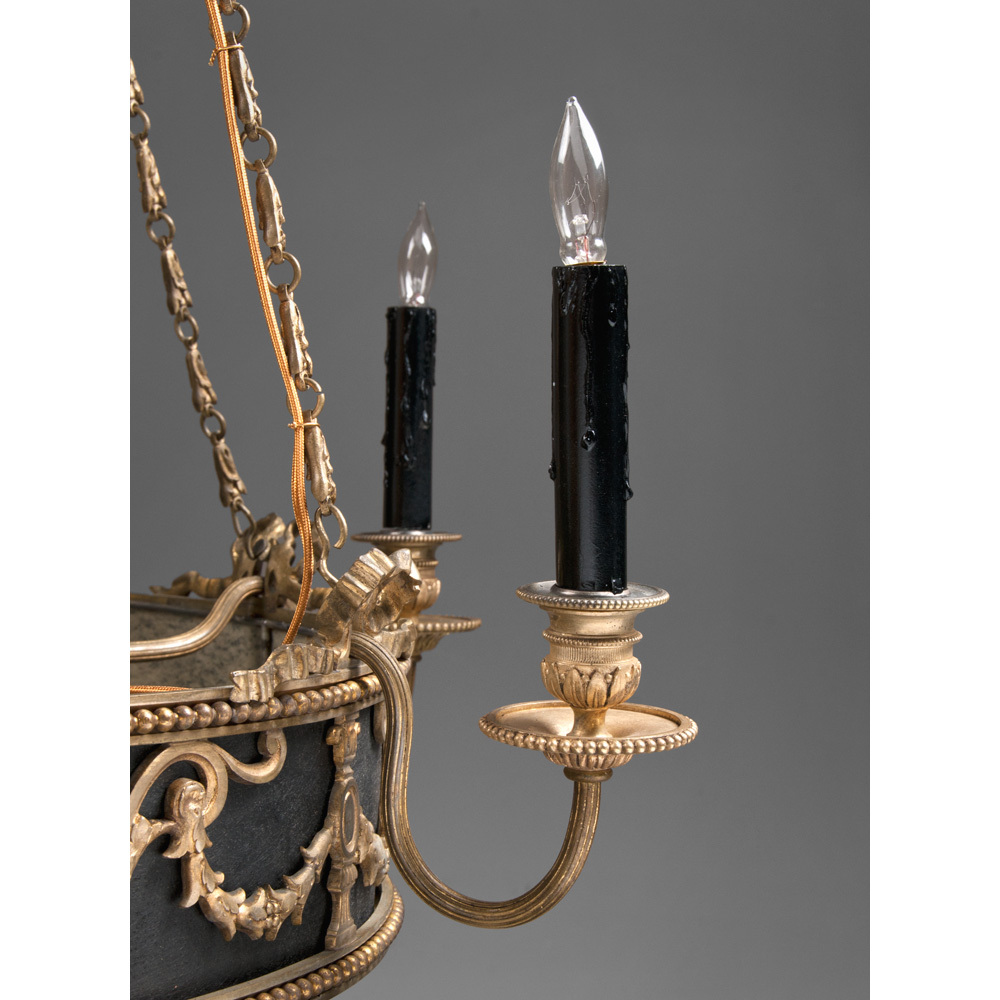 Early 20th C. French Empire Style 9 Light Chandelier Early 20th C. French Empire Style 9 Light Chandelier
