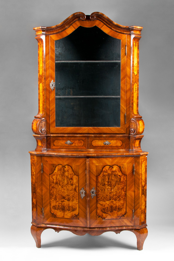 Pair of 19th Century Northern Italian Corner Cabinets Pair of 19th Century Northern Italian Corner Cabinets
