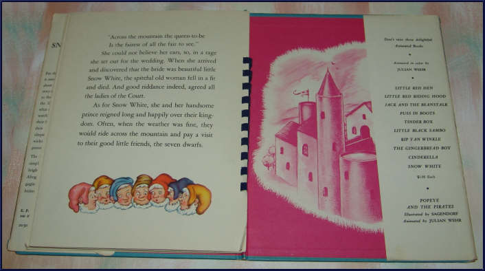 Snow White 1945 Animated Book by Julian Wehr HBDJ Snow White 1945 Animated Book by Julian Wehr HBDJ