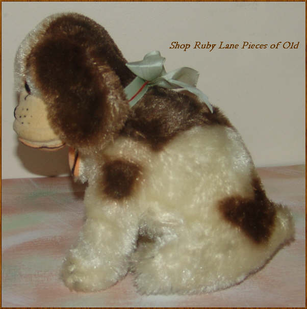 Cute Cocker Spaniel Mohair Toy Dog by Sutton, Made in Japan Cute Cocker Spaniel Mohair Toy Dog by Sutton, Made in Japan