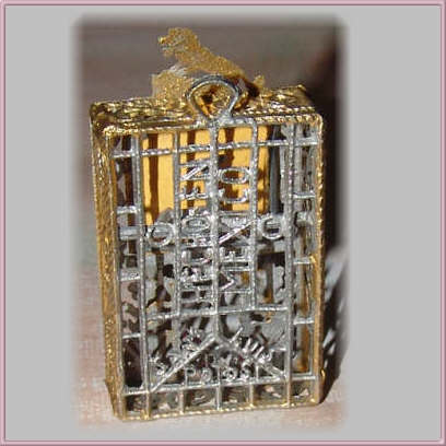 Antique Miniature Metal Filigree Clock for the Doll House Antique Miniature Metal Filigree Clock for the Doll House