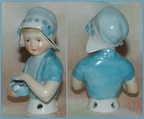 German Half Doll/Pincushion Doll Dutch Girl with Bonnet German Half Doll/Pincushion Doll Dutch Girl with Bonnet