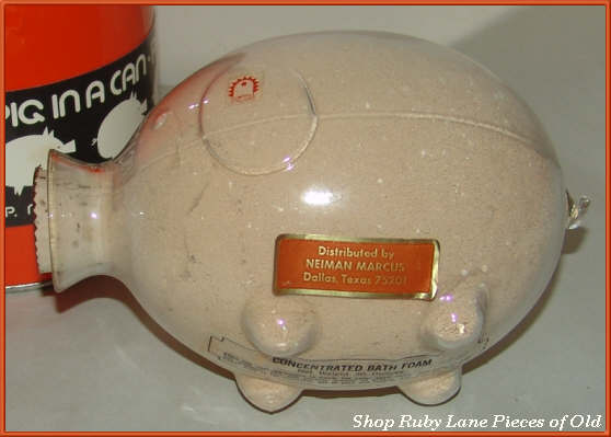 Neiman Marcus "Pig in a Can" Humppila Glass Bottle NMINT Neiman Marcus "Pig in a Can" Humppila Glass Bottle NMINT