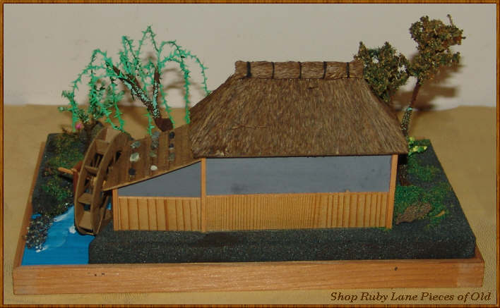 Detailed Miniature Japanese Diorama Tea House and Garden MIB Detailed Miniature Japanese Diorama Tea House and Garden MIB