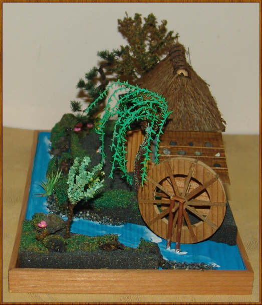 Detailed Miniature Japanese Diorama Tea House and Garden MIB Detailed Miniature Japanese Diorama Tea House and Garden MIB
