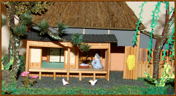 Detailed Miniature Japanese Diorama Tea House and Garden MIB Detailed Miniature Japanese Diorama Tea House and Garden MIB