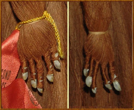 Seminole Indian Palm Husk Doll with Shell Nails Seminole Indian Palm Husk Doll with Shell Nails