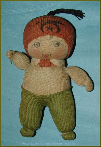 1920's Nelke Stockinette Doll Shriner's Souvenir 1920's Nelke Stockinette Doll Shriner's Souvenir