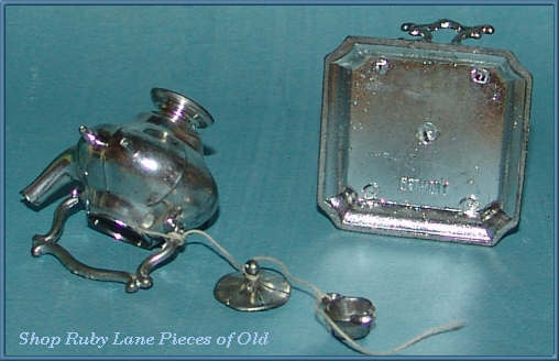 1920's German Miniature Tea Pot with warming stand MINT in Original Box 1920's German Miniature Tea Pot with warming stand MINT in Original Box