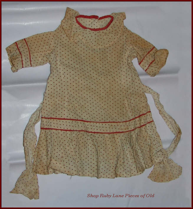 Antique Doll Dress for your French Jumeau Bebe Antique Doll Dress for your French Jumeau Bebe