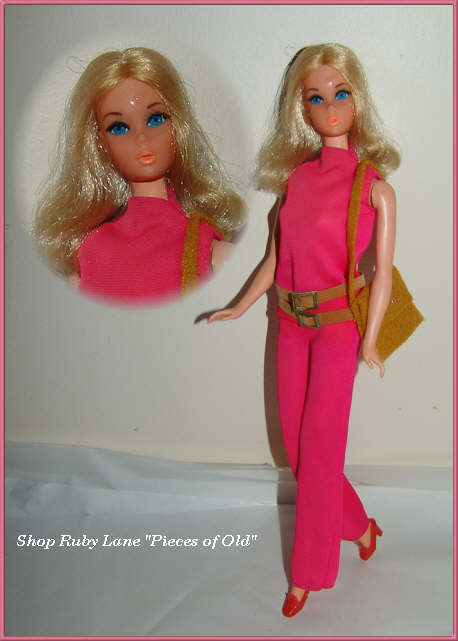 Walk Lively Barbie Doll c.1971 in Original Outfit - Beautiful! Walk Lively Barbie Doll c.1971 in Original Outfit - Beautiful!