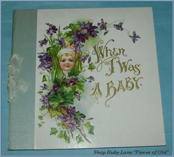 Precious Victorian Baby Memory Book, Unused, Beautiful Illustrations! Precious Victorian Baby Memory Book, Unused, Beautiful Illustrations!